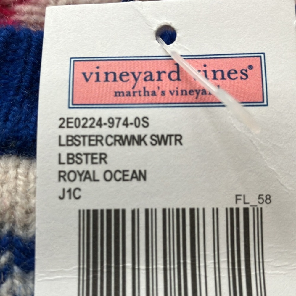 Vineyard Vines Fairisle lobster sweater NWT - Picture 7 of 7